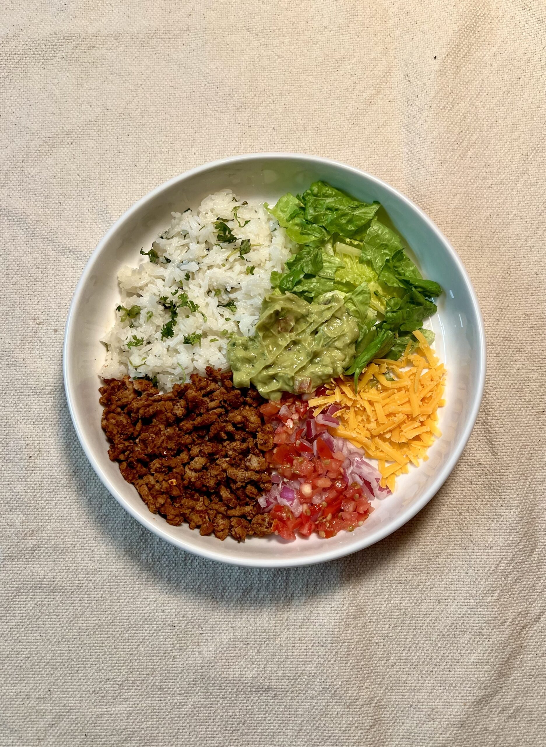 Easy Ground Turkey Taco Bowl