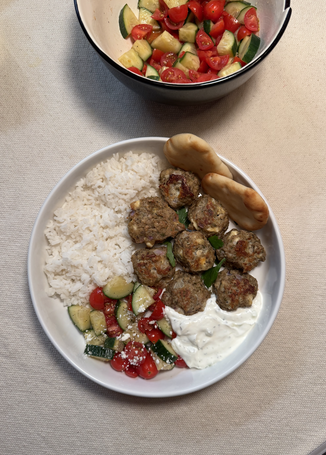 chicken greek meatballs